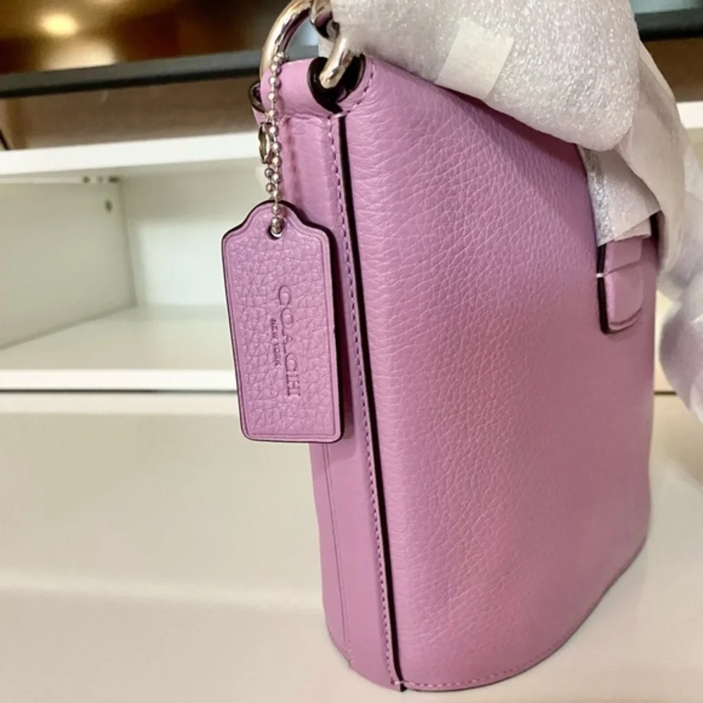 🤍🌸NEW🌸Coach Addie XB Leather/Crossbody bag/satchel/small/chic/Lavender color - Picture 8 of 9